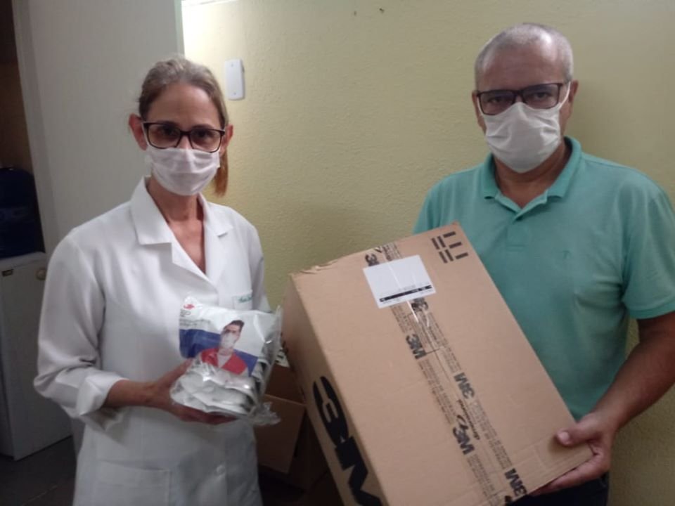 Hospital Municipal Raul Sertã recebe doação de 250 máscaras do tipo N95