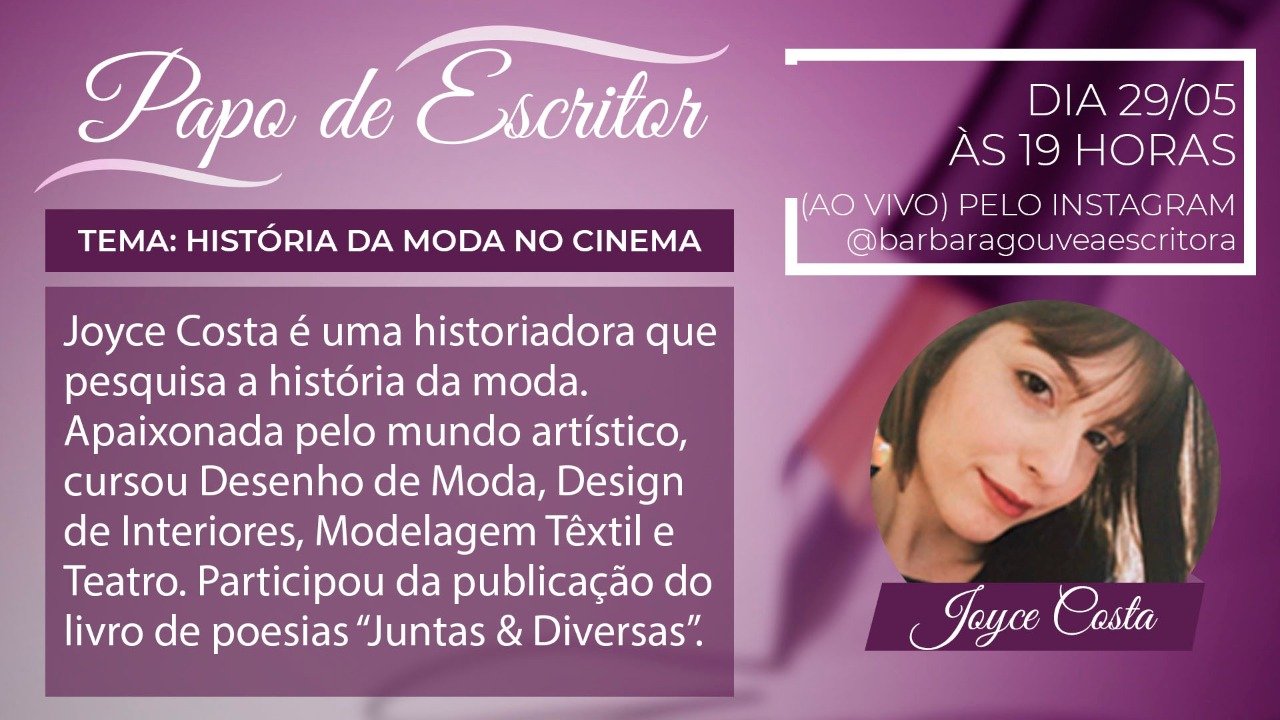 Joyce Costa e a história da moda no cinema