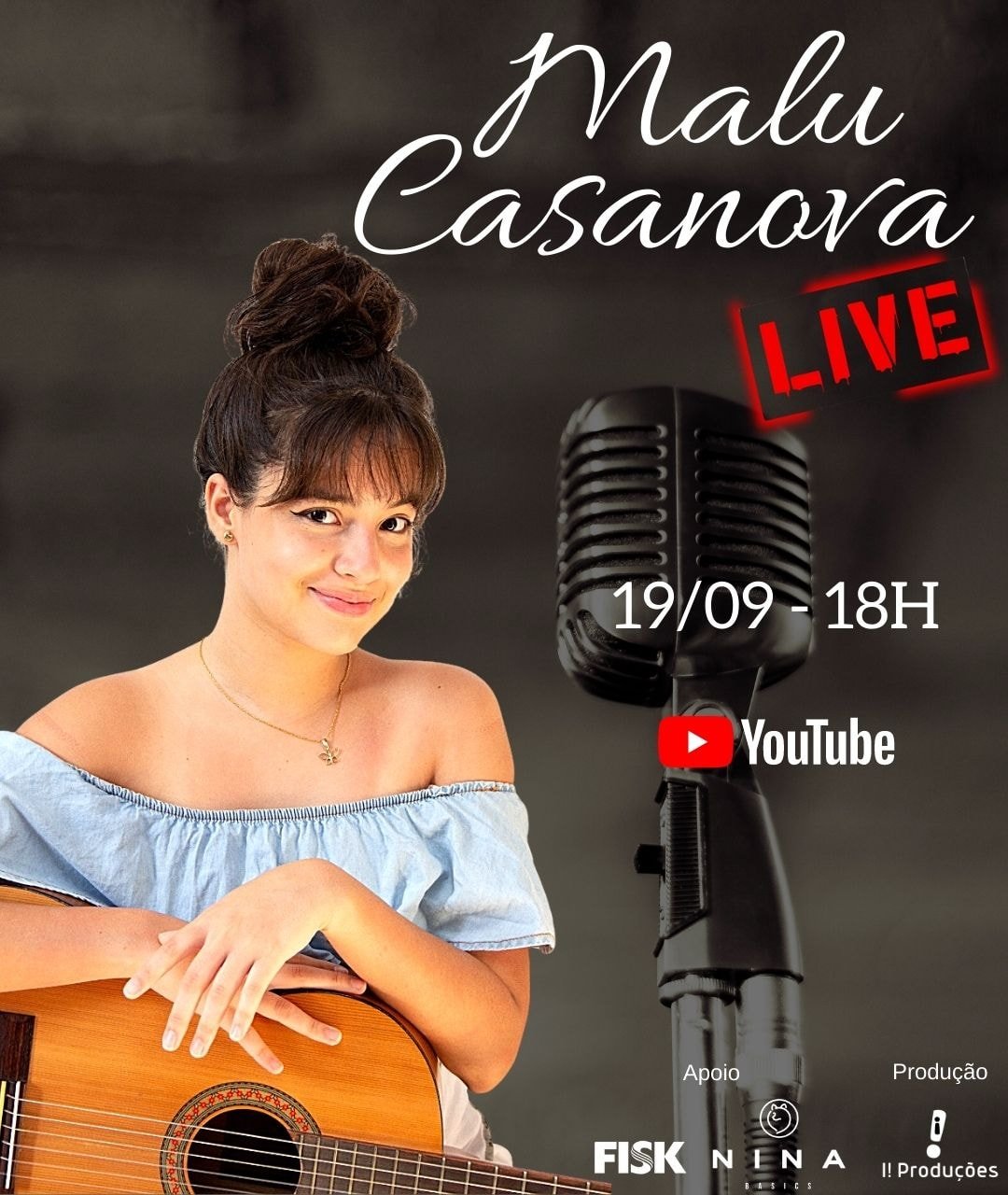 Semifinalista do The Voice Kids 2019, Malu Casanova faz live no sábado, 19