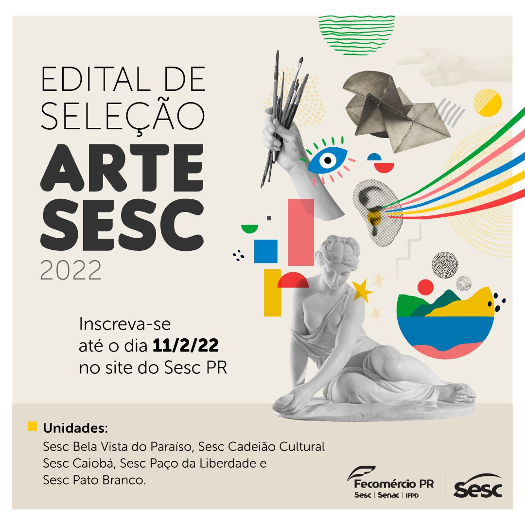 Edital Sesc Paraná para exposições artísticas