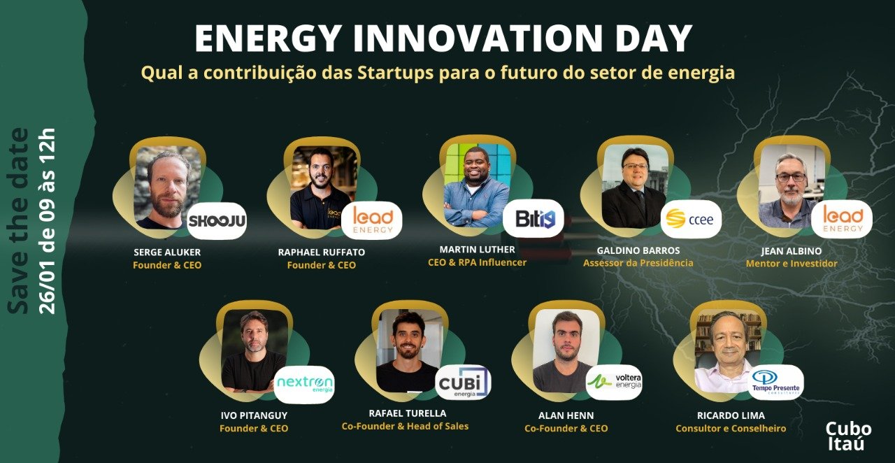 Startups se unem no Cubo Itaú para discutir o futuro do setor energético