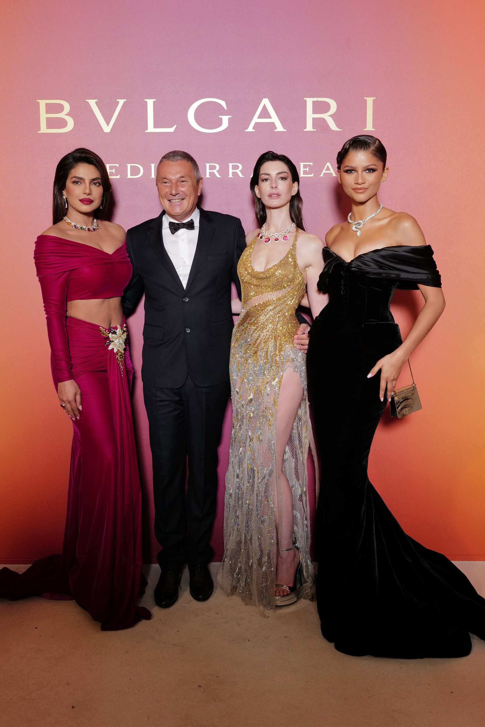 Embaixadoras Bulgari Zendaya, Anne Hathaway, Lisa e Priyanka Chopra Jonas participam de apresentação da Coleção de Alta Joalheria Mediterranea