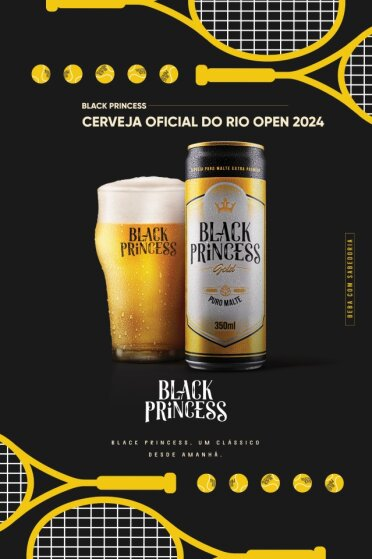 Black Princess é a cerveja oficial da 10ª edição do Rio Open