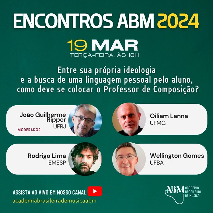 ABM convida Oiliam Lanna (UFMG), Rodrigo Lima (EMESP) e Wellington Gomes (UFBA) para roda de conversa