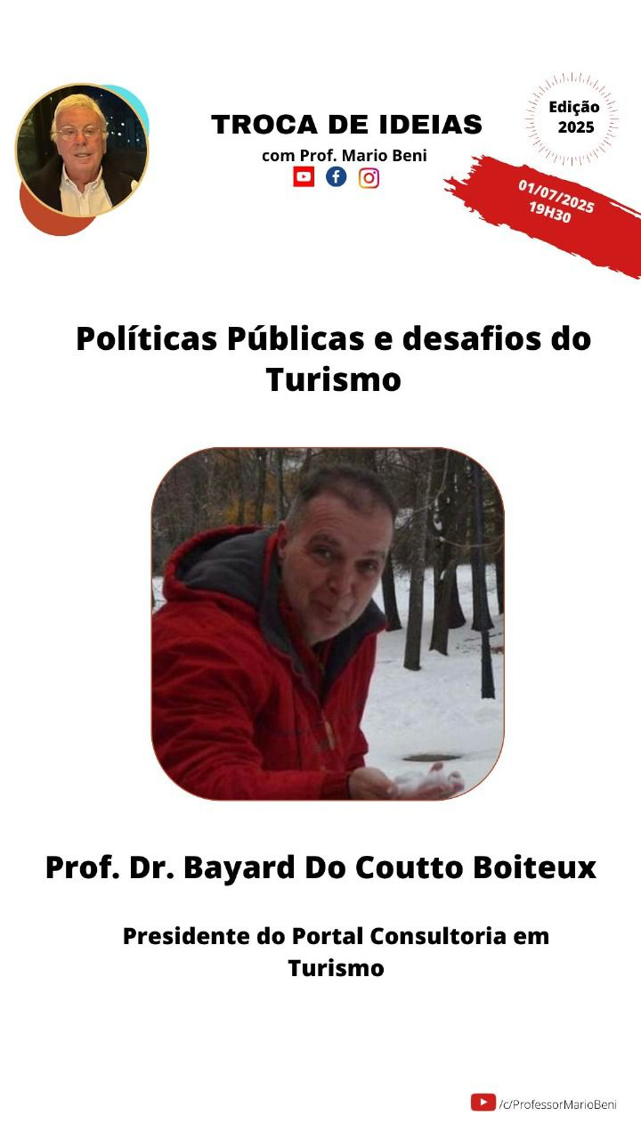 Bayard Boiteux participa do Troca de Ideias com Mario Beni Bayard Boiteux participa do Troca de Ideias com Mario Beni